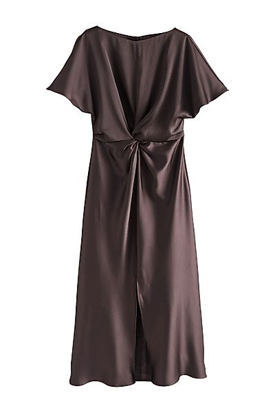Next Midikleid Kurzärmeliges Midikleid aus strukturiertem günstig online kaufen