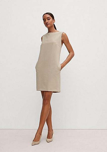 comma Minikleid Kleid Businesskleid mit Fischgrat-Muster günstig online kaufen