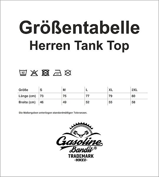 GASOLINE BANDIT® Tanktop Muskel-Shirt für Biker günstig online kaufen