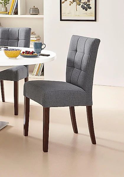 Home affaire 4-Fußstuhl »Talia«, (Set), 2 St., Webstoff günstig online kaufen