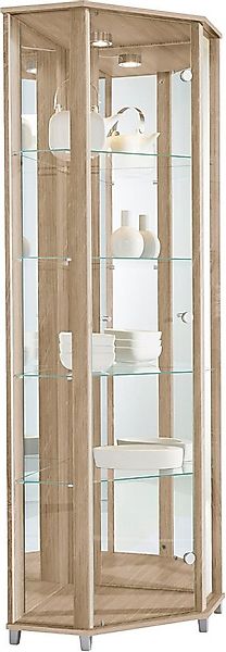 fif möbel Eckvitrine TRIO Höhe ca. 172 cm, ink. Beleuchtung Eckvitrine/Glas günstig online kaufen