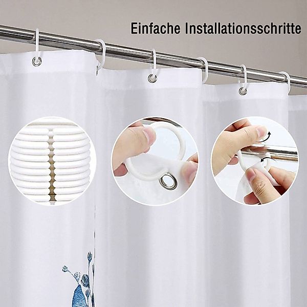 BYSURE Duschvorhang Breite 180 cm, Digitaldruck günstig online kaufen