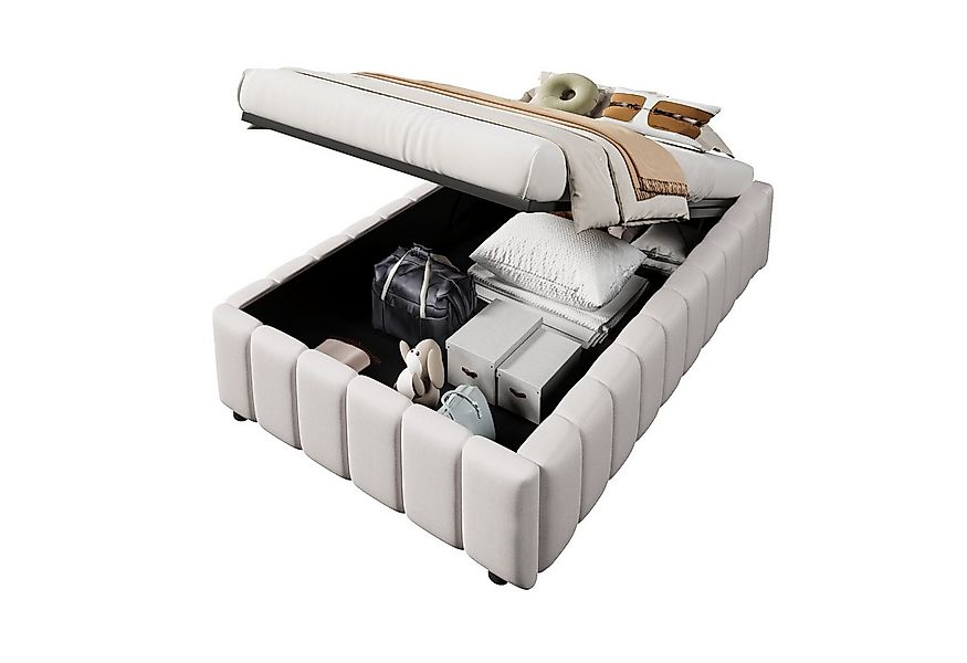 SOFTWEARY Futonbett (mit Lattenrost und Aufbewahrung, 90x200 cm), Einzelbet günstig online kaufen