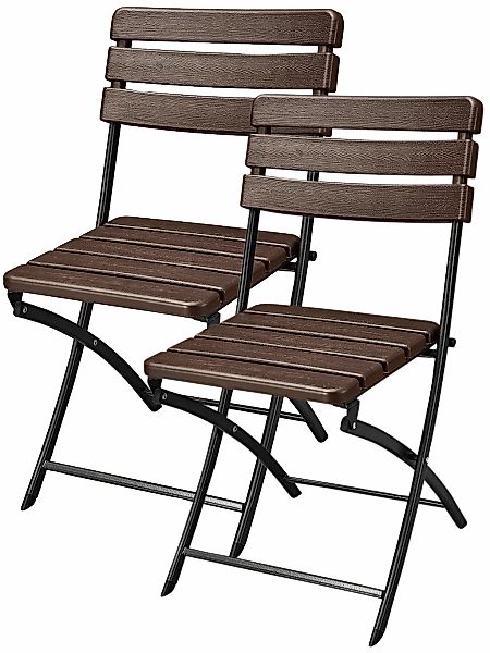 Garden Pleasure Gartenstuhl "Tabora" (Set) 2 Stk.2er Set, Stahl, klappbar, günstig online kaufen