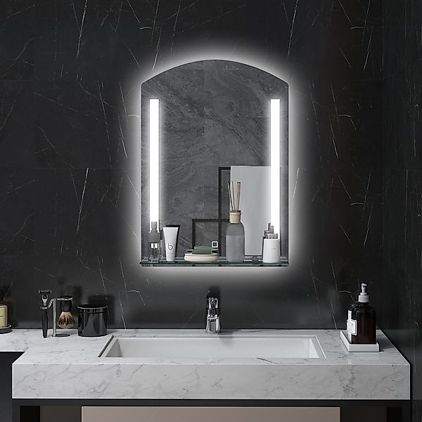 Kleankin Badspiegel mit Beleuchtung, Memory-Funktion, 3 günstig online kaufen