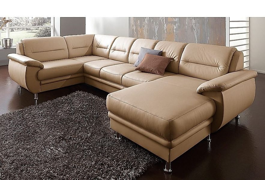 sit&more Wohnlandschaft "Mailand U-Form, B: 312 cm" optional Bettfunktion günstig online kaufen