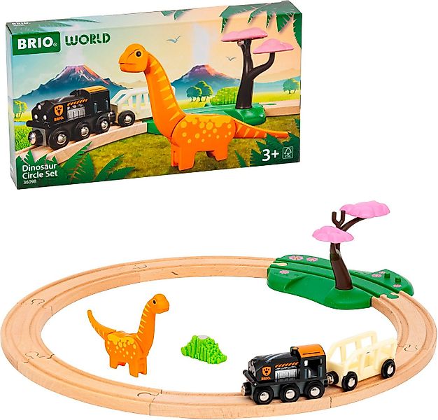 BRIO® Spielzeug-Eisenbahn BRIO® WORLD, Dinosaurier Bahn Set, (Set, 12-tlg), günstig online kaufen