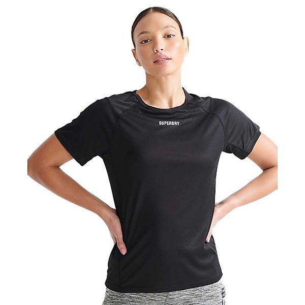 Superdry Train Active Kurzarm T-shirt S Black günstig online kaufen