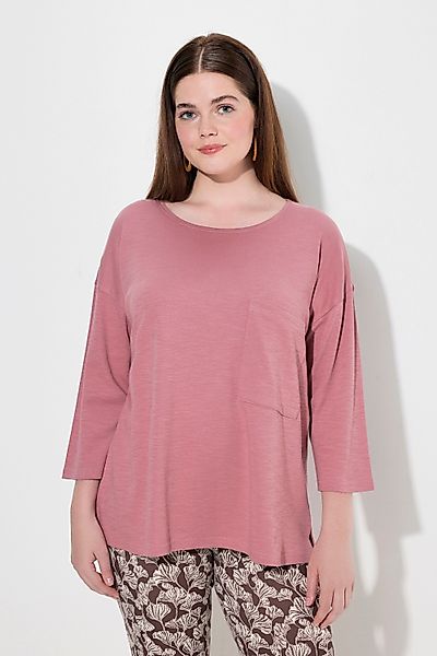 Ulla Popken T-Shirt Shirt Oversized Rundhals günstig online kaufen