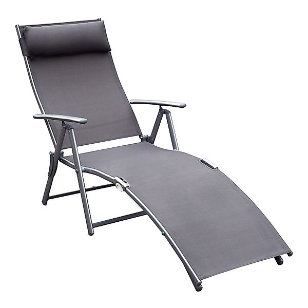 Outsunny Gartenliege Sonnenliege klappbar verstellbar mit günstig online kaufen