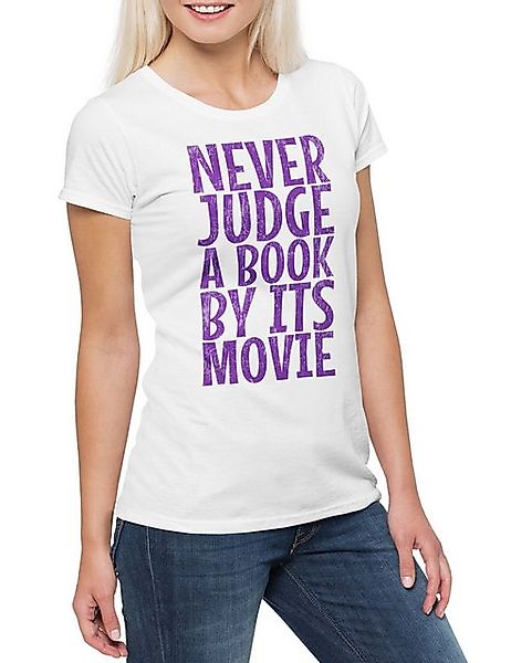 Urban Backwoods Print-Shirt Never Judge A Book By Its Movie Damen T-Shirt B günstig online kaufen