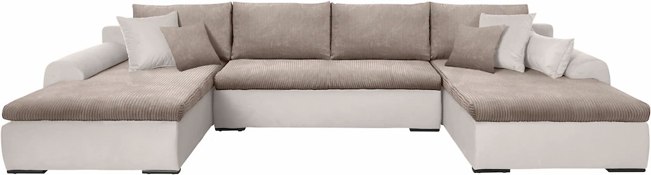 Home affaire Wohnlandschaft "Win U-Form, B: 366 cm - OTTO. Verlässliche Qua günstig online kaufen