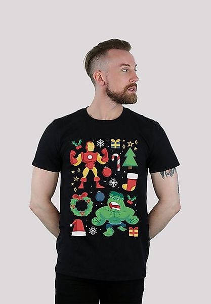 F4NT4STIC T-Shirt Marvel Universe Iron Man And Hulk Weihnachten Print günstig online kaufen