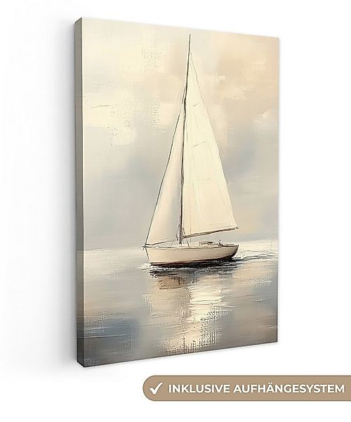 OneMillionCanvasses® Leinwandbild Segelschiff - Meer - Bewölkt, Fotodruck ( günstig online kaufen