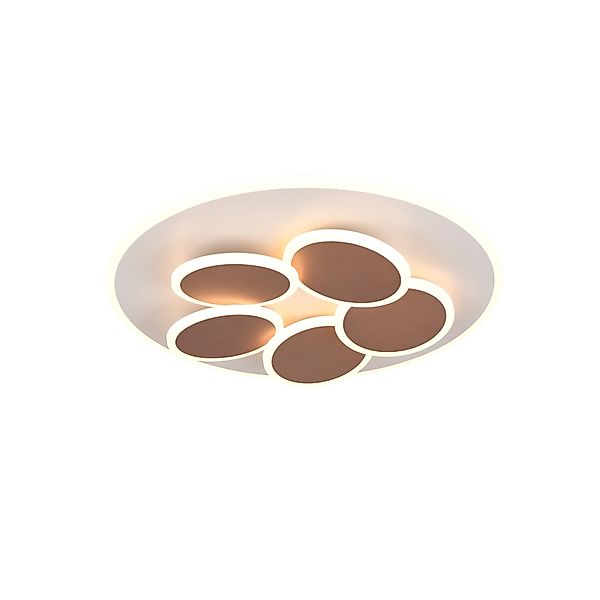 TRIO Leuchten LED Deckenleuchte MANDALA, LED Deckenlampe mit Fernbedienung, günstig online kaufen