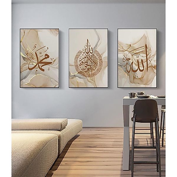 LYBOHO Leinwandbild Islamische Arabische Kalligraphie Leinwand günstig online kaufen