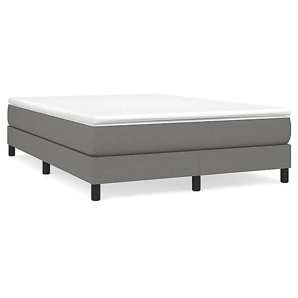 vidaXL Boxspringbett mit Matratze Dunkelgrau 140x190 cm Stoff1400164 günstig online kaufen