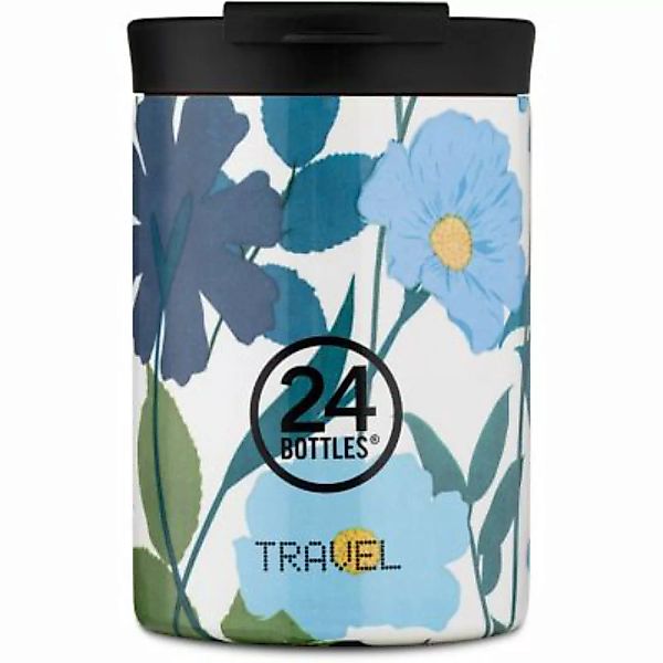 24Bottles Floral Travel Trinkbecher 350 ml Trinkflaschen blau günstig online kaufen