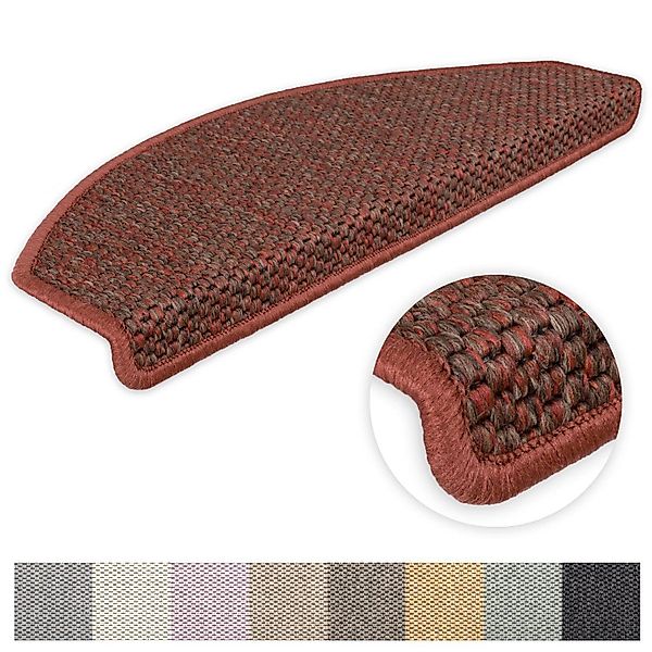 Metzker® Stufenmatte Stufenmatten Göteborg Halbrund Kaffeebraun günstig online kaufen