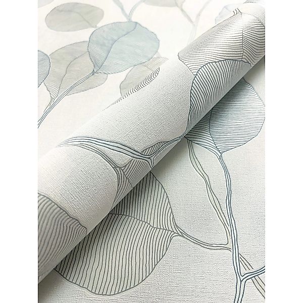 Newroom Vliestapete Nerin White Blätter Floral FSC® günstig online kaufen