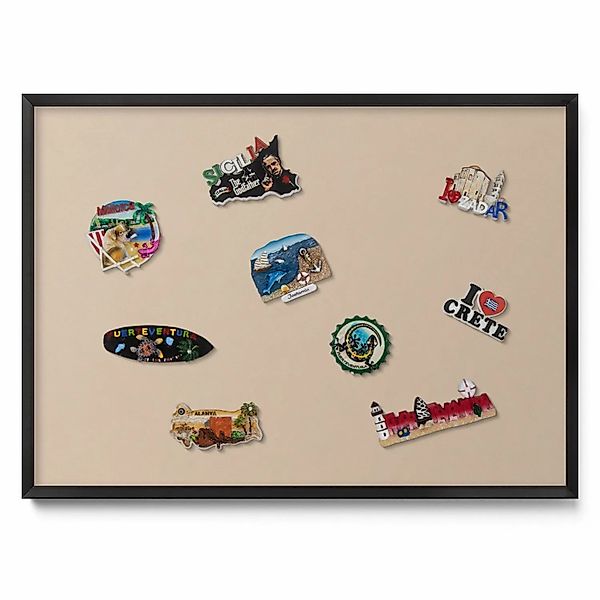 Tulup Magnettafel Reisemagnete Magnetboard Farbe Beige 70x50 cm Magnetpinnw günstig online kaufen