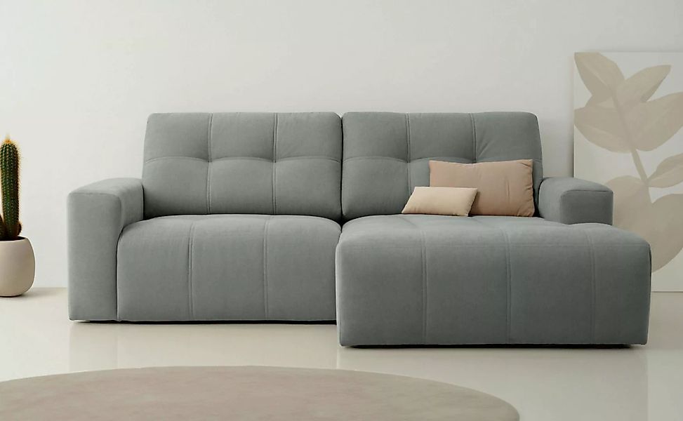 Home affaire Ecksofa Tournon, Lounge-sofa, Breite 221 cm, Chenille, mit Kno günstig online kaufen