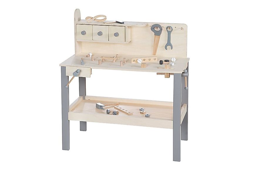 roba® Werkbank mit großer Arbeitsplatte & Ablage, mit 3 Schubfächer günstig online kaufen