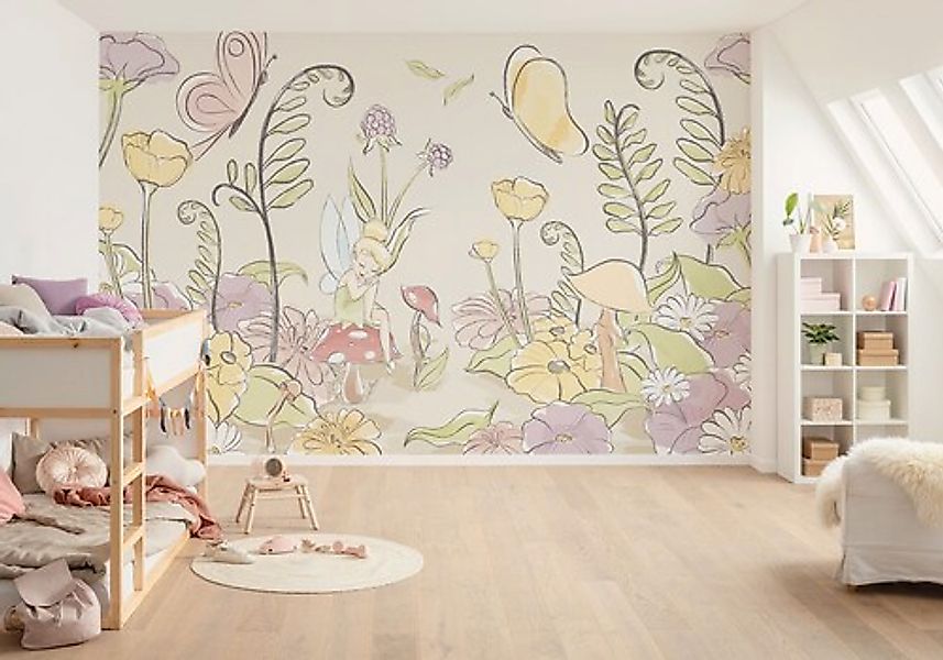 Komar Vlies Fototapete Disney Tinker Bell Infant Bunt günstig online kaufen