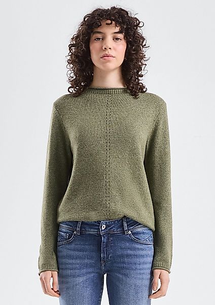 QS Longpullover Strickpullover Pullover in melange günstig online kaufen