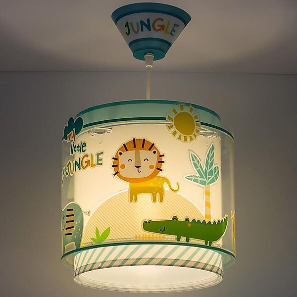 Kinderzimmer Pendelleuchte Little Jungle fluoreszierend E27 günstig online kaufen