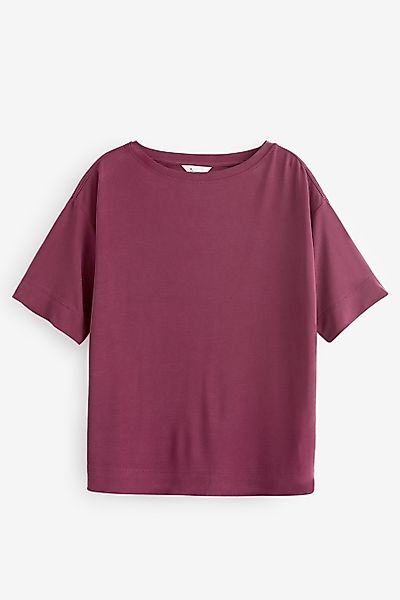 Next T-Shirt Kastiges T-Shirt im Relaxed-Fit günstig online kaufen