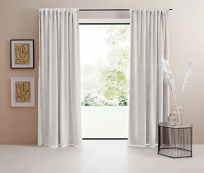 LeGer Home by Lena Gercke Vorhang »Samt Ladina«, (1 St.), blickdicht, geweb günstig online kaufen