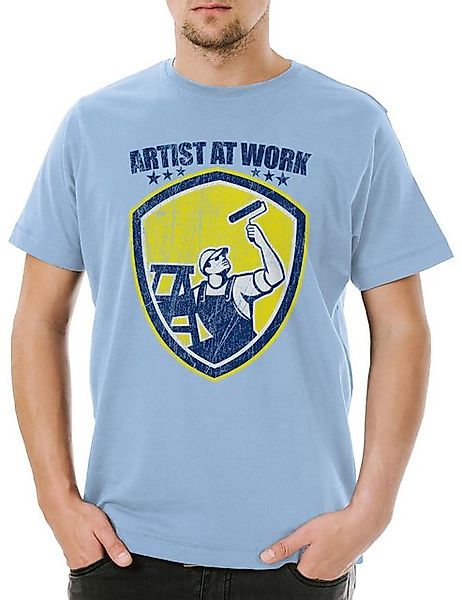 Urban Backwoods Print-Shirt Urban Backwoods Artist At Work Herren T-Shirt H günstig online kaufen