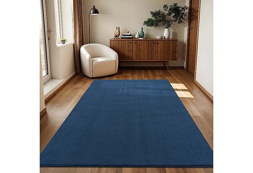 TaraCarpet Teppich Supersoft Kurzflorteppich Fiona Uni, rechteckig, Höhe: 1 günstig online kaufen