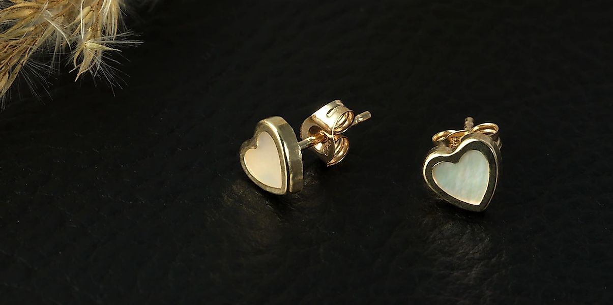 Adelia´s Paar Ohrhänger "Damen Ohrringe – Ohrstecker aus 333 Gold mit Perlm günstig online kaufen