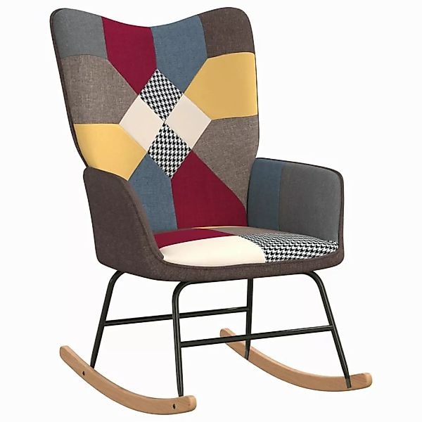 vidaXL Schaukelstuhl Schaukelstuhl Patchwork Stoff (1 günstig online kaufen