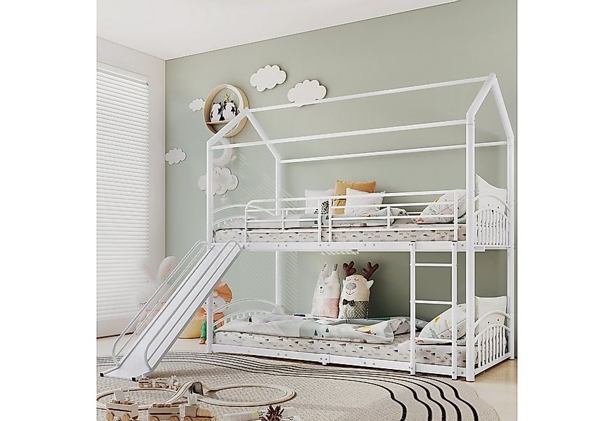 TavilaEcon Etagenbett Kinderbett Jugendbett mit Treppe und rechtwinkliger L günstig online kaufen