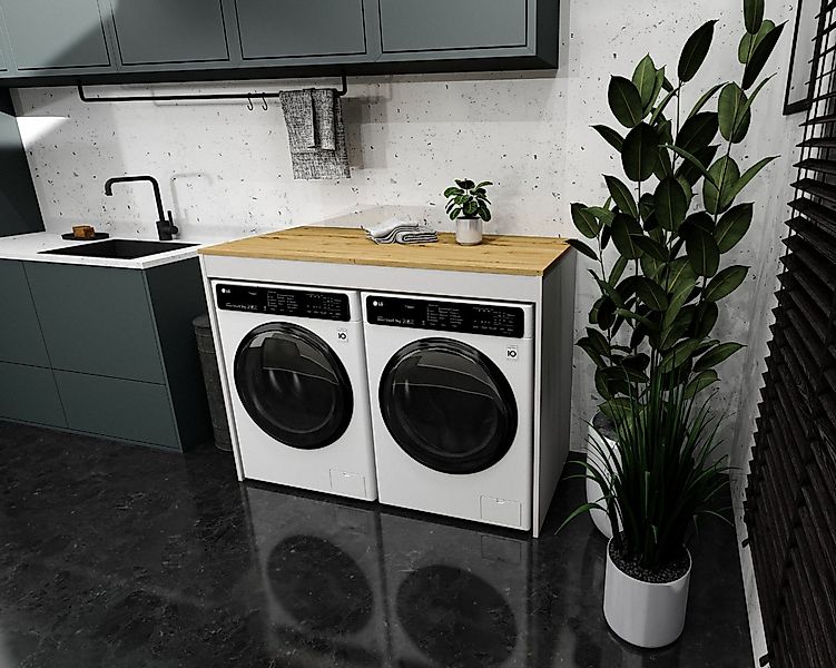 Raumhirsch Furniture Waschmaschinenumbauschrank Waschmaschinenschrank für W günstig online kaufen