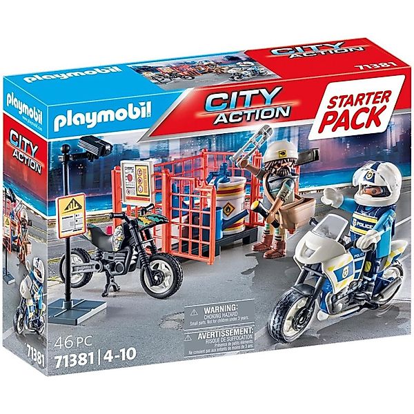 Playmobil® 71381 Starter Pack Polizei Konstruktions-Spielset günstig online kaufen