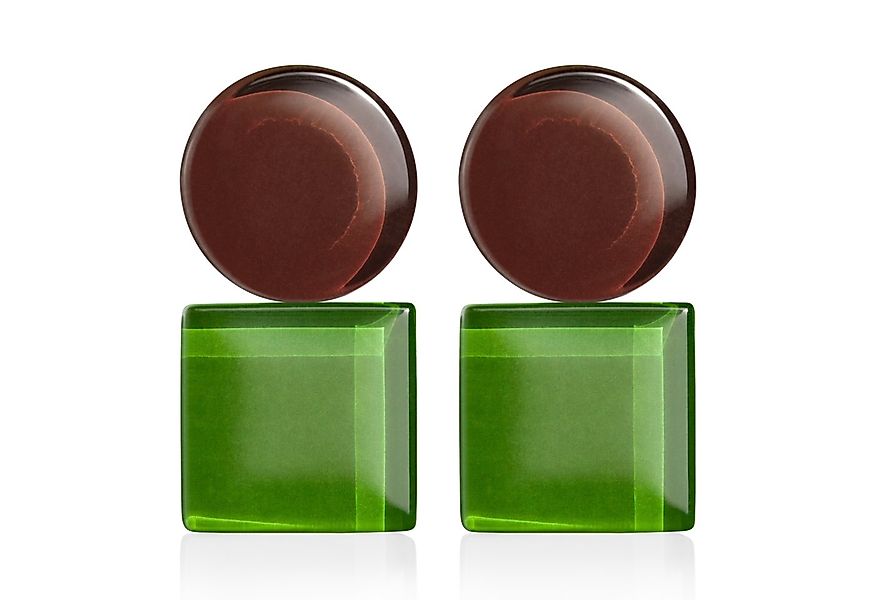 ALEXASCHA Paar Ohrclips Geometrische Clip Ohrringe im Bauhaus Design • Stat günstig online kaufen