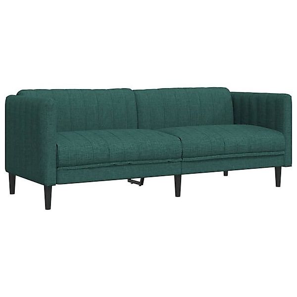 vidaXL Sofa Sofa 3-Sitzer Dunkelgrün Stoff günstig online kaufen