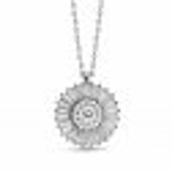 Anhänger mit Kette 925/- Sterling Silber rhodiniert Zirkonia Sun günstig online kaufen