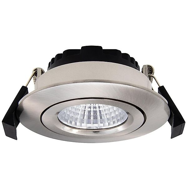 DOTLUX LED-Deckeneinbaulampe CIRCLEminidim edelstahl Ø 8,5cm günstig online kaufen