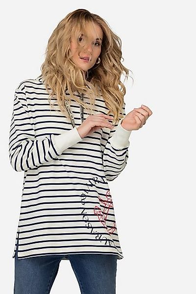 Laurasøn Sweatshirt Hoodie Ringel Sweater Anker Print Langarm günstig online kaufen