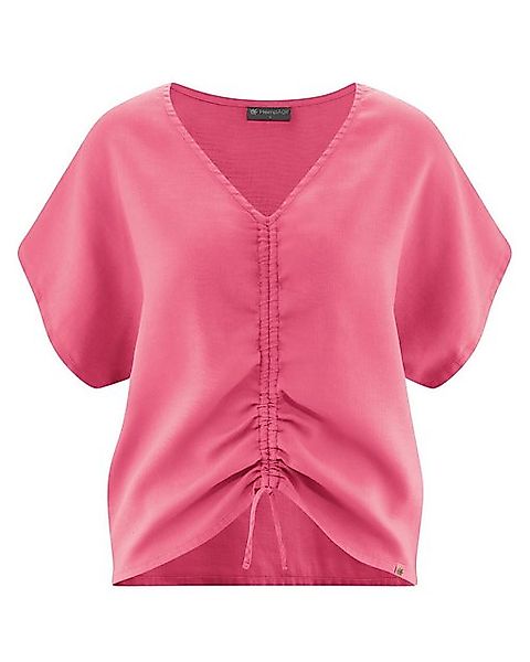 HempAge Hemdbluse DH156 Geraffte Sommerbluse günstig online kaufen