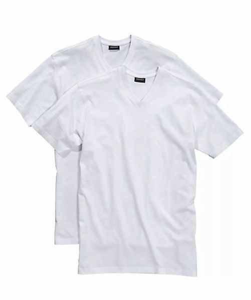redfield V-Shirt Redfield T-Shirt mit V-Neck im Doppelpack in Herrenübergrö günstig online kaufen