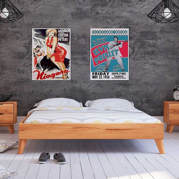 Massivholzbettgestell aus Kernbuche geölt Kopfteil günstig online kaufen