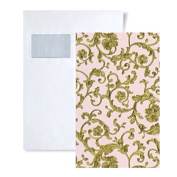 PROFHOME 1 MUSTERSTÜCK S-343264-GU DIN A4 MUSTER der Blumen Tapete günstig online kaufen