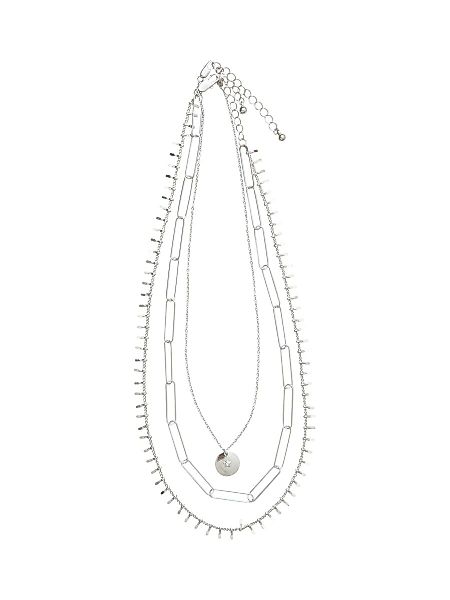 VILA Kombi- Halskette Damen Silber günstig online kaufen