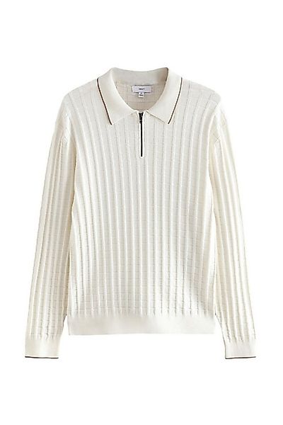 Next Langarm-Poloshirt Kurzarm-Poloshirt mit 1/4-RV Regular Fit (1-tlg) günstig online kaufen